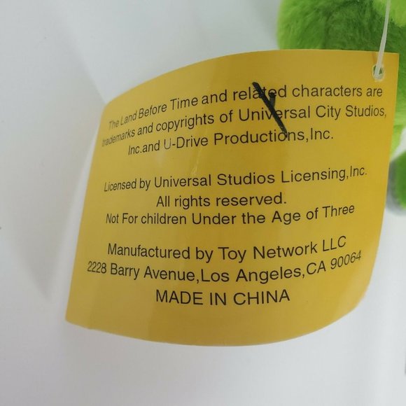 Vtg Land Before Time Toy Network Ducky Plush Toy - Picture 5 of 11